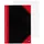 Bantex Notizbuch Chinakladde A5 liniert, schwarz/rot Hardcover 192 Seiten, 1 St.