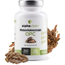 alphavitalis Pinienrindenextrakt hochdosiert mit OPC und Vitamin C Kapseln 240 St.