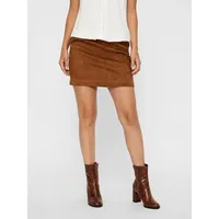 Vero Moda Damen »VMDONNADINA FAUXSUEDE Short Skirt Gr. S (36), cognac, , 11753950-S