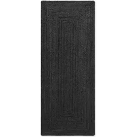 HANSE HOME Juteteppich Teppich Juno", schwarz, B:80cm H:9mm L:150cm, Jute, Teppiche, Teppich, Jute, Shape, Handgemacht, Wohnzimmerteppich, Naturteppich, Wohnzimmer