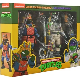 NECA Teenage Mutant Ninja Turtles Actionfiguren 2er-Pack Space Adventure & Samurai Turtles 18 cm