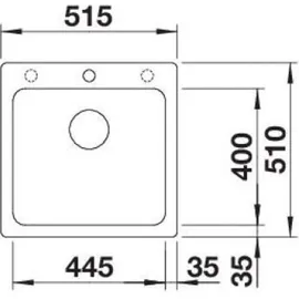 Blanco Naya 5 Silgranit felsgrau