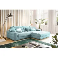 KAWOLA Sofa LANA Ecksofa Cord hellblau