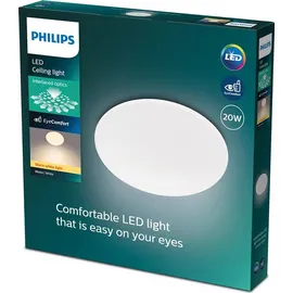 Philips Moire 1-flg. rund weiß