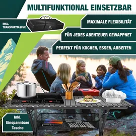 Kesser Campingtisch faltbar Schwarz