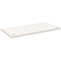 VidaXL - Schreibtischplatte Weiß 80x40x2,5 cm Massivholz Kiefer