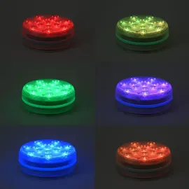 ideoon lights 4er Set Multicolor-LED-Unterwasserleuchte mit Fernbedienung
