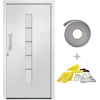 vidaXL Haustür rechts 100 x 210 cm weiß