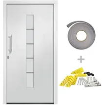 vidaXL Haustür rechts 100 x 210 cm weiß