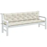 vidaXL Auflage 200 x 50 x 7 cm melange creme 2 St.