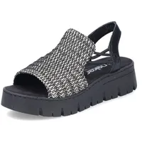 Rieker Sandalen Sandaletten FSK V1051-00 in schwarz 41