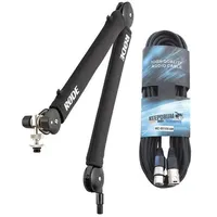 RØDE Microphones Rode PSA1+ Plus Black Mikrofonarm Tisch-Stativ Schwarz + keepdrum XLR-Kabel