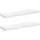 vidaXL Wandregal 80 x 23,5 x 3,8 cm Hochglanz-Weiß