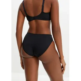 bonprix Slip mit zarter Spitze Schwarz 36/38