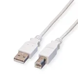 Value USB-A auf USB-B 3 m Weiß