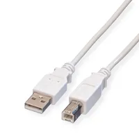 Value USB-A auf USB-B 3 m Weiß