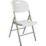 Perel Campingstuhl Klappstuhl Weiß