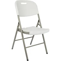 Perel Campingstuhl Klappstuhl Weiß