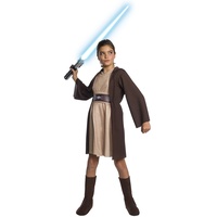 Star Wars - Star Wars Jedi Classic Deluxe Kapuzenkleid - Kostüm für Mädchen - Kindergröße: 128 - Mittel, siehe abbildung