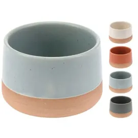 Excellent Houseware Kleine Schalen aus Steingut Mehrfarbig 4-tlg.
