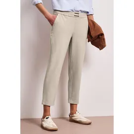 STREET ONE Mid Waist Slim Leg Hose Cobble Stone 40 28