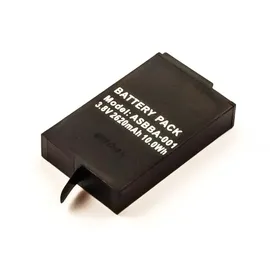 AccuCell Akku passend für GoPro Fusion, Li-Polymer, 3,7V, 2700mAh, 10,0Wh