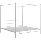 vidaXL Himmelbett Weiß Metall 200x200 cm651120