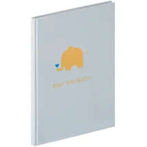 walther design Walther TB-148-L Babytagebuch Baby Animal blau 20x28cm