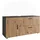Vicco Waschbeckenunterschrank 2 Schubladen 120,1 x 60,6 x 41,0 cm Anthrazit/Goldkraft Eiche