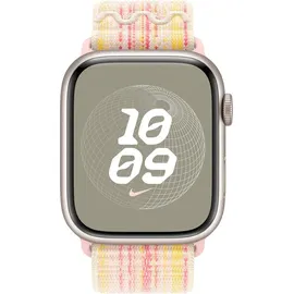 Apple Sport Loop 45 mm starlight/pink