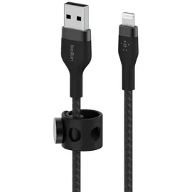Belkin Flex Lightning/usb-a 1m mfi zert., Schwarz