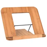 Moses moses. libri_x Buchständer Bambus Natur - Praktischer Ständer für Bücher, Kochbücher, Tablet oder iPad, Halterung zum Kochen, Lesen, Streamen oder Videotelefonieren
