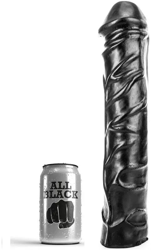 ALL BLACK  Riesiger Soft Fisting Dildo 32 cm