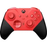 Microsoft Xbox Elite Wireless Controller Series 2 - Core Edition – Ohne Zubehör (PC, Xbox Series X, Xbox One X, Xbox One S, Xbox Series S), Gaming Controller, Schwarz, Rot