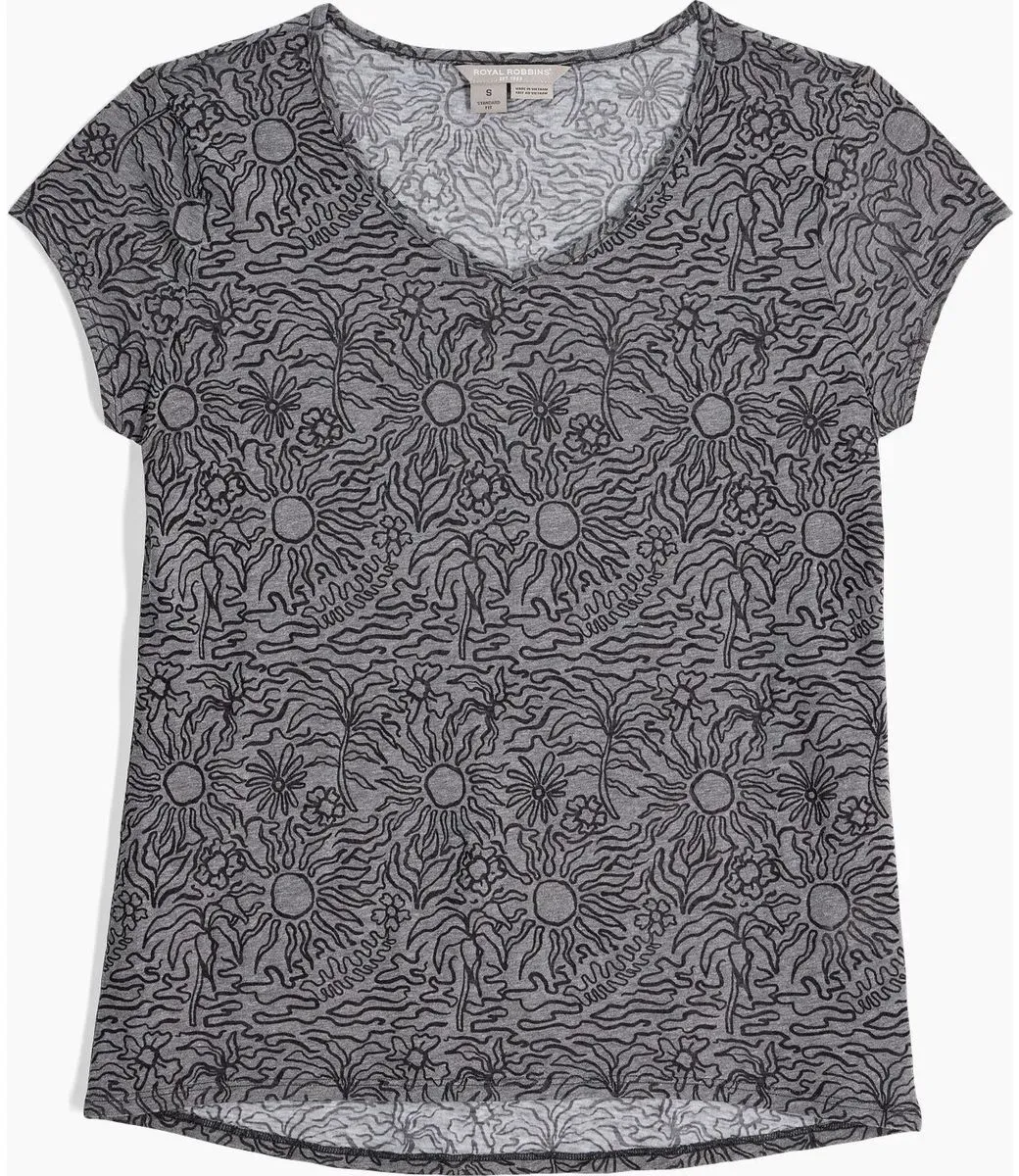 Royal Robbins Featherweight Tee charcoal htr sunburst pt (046) XS