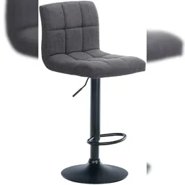 CLP 2er Set Barhocker Calma Stoff I Höhenverstellbarer Barstuhl Mit Metallgestell I Thekenhocker Mit Integrierter Fußstütze