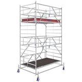 Krause 782038 FahrGerüst Aluminium Rollgerüst fahrbar Arbeitshöhe (max.): 5.40m Silber 212.5kg