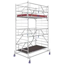 Krause 782038 FahrGerüst Aluminium Rollgerüst fahrbar Arbeitshöhe (max.): 5.40m Silber 212.5kg