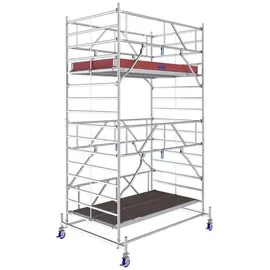 Krause 782038 FahrGerüst Aluminium Rollgerüst fahrbar Arbeitshöhe (max.): 5.40m Silber 212.5kg