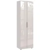 Germania Garderobenschrank GENOVA, 59 x 197 cm - 2 Türen - Creme