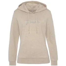 bench. loungewear Kapuzensweatshirt Meliert Beige 36/38
