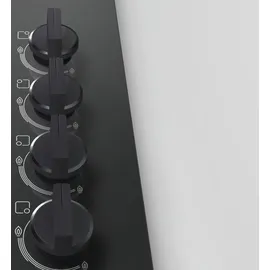 Bosch HERDSET BOSCH Backofen Pyrolyse + Gas-Kochfeld elektrischer Zündung autark 60 cm - Schwarz