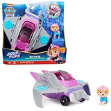 PAW PATROL PAW Patrol, Aqua Pups - Basis Fahrzeug Spielzeugauto im Rochen-Design mit Skye Welpenfigur, Spielzeug geeignet für Kinder ab 3 Jahren