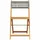 vidaXL 3-tlg. Bistro-Set Grau Poly Rattan und Massivholz
