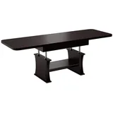 designimpex Couchtisch DA-777 höhenverstellbar ausziehbar 120/200 cm Esstisch Wohnzimmer, Funktionstisch, Wohnzimmertisch, Tisch, Esstisch, Sofatisch, Schublade braun