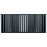 MonsterShop Röhrenheizkörper Oval 600 x 1440 mm grau matt