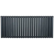 MonsterShop Röhrenheizkörper Oval 600 x 1440 mm grau matt