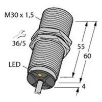 Turck Sensor bündig NPN, Wechsler BI10U-M30-VN4X