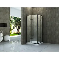 Alphabad Duschkabine CANTO (schwarz) 100 x 100 x 195