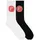 Fortuna Düsseldorf Sneakersocken Streifen 2er Set rot/weiß 43-46